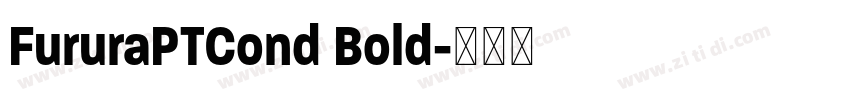 FururaPTCond Bold字体转换 FururaPTCond Bold字体转换